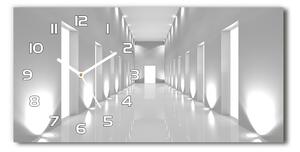 Moderní skleněné hodiny na stěnu Chodba pl_zsp_60x30_f_88304206
