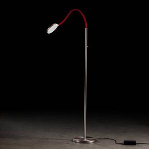 Holtkötter Flex S LED stojací lampa hliník matný/červený