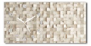 Skleněné hodiny na stěnu Dřevěné kostky pl_zsp_60x30_f_89246295