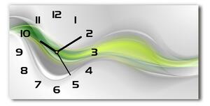 Skleněné hodiny na stěnu Abstrakce vlny pl_zsp_60x30_f_89608150