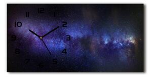 Skleněné hodiny na stěnu tiché Mléčná dráha pl_zsp_60x30_f_89865661