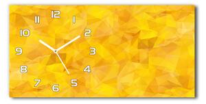 Skleněné hodiny na stěnu Abstrakce trojúhelníky pl_zsp_60x30_f_89631847