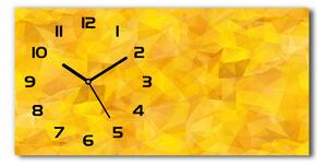 Skleněné hodiny na stěnu Abstrakce trojúhelníky pl_zsp_60x30_f_89631847