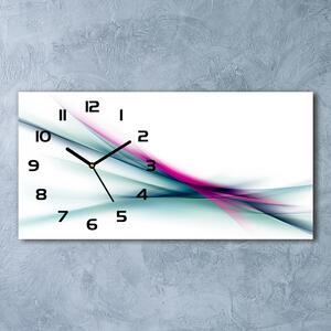 Skleněné hodiny na stěnu Abstrakce vlny pl_zsp_60x30_f_90112917