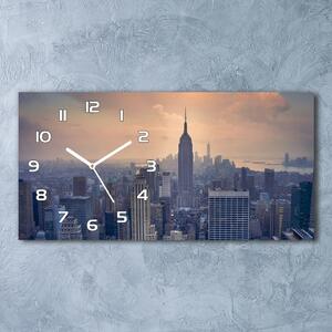 Skleněné hodiny na stěnu Manhattan New York pl_zsp_60x30_f_90170601