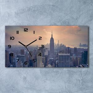 Skleněné hodiny na stěnu Manhattan New York pl_zsp_60x30_f_90170601