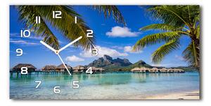 Skleněné hodiny na stěnu Palby Bora Bora pl_zsp_60x30_f_90274909