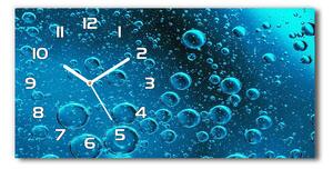 Skleněné hodiny na stěnu tiché Bubliny pod vodou pl_zsp_60x30_f_90317312