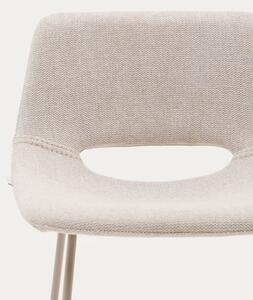 Béžová čalouněná barová židle Kave Home Zahara 65 cm