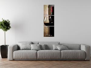 Gario 3 dílný obraz na plátně Červené víno Velikost: 30 x 90 cm