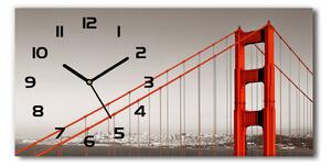 Skleněné hodiny na stěnu Most San Francisco pl_zsp_60x30_f_91736681