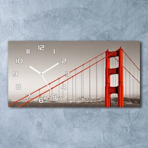Skleněné hodiny na stěnu Most San Francisco pl_zsp_60x30_f_91736681