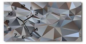 Skleněné hodiny na stěnu Abstrakce trojúhelníky pl_zsp_60x30_f_93268877