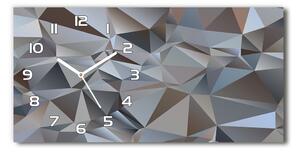 Skleněné hodiny na stěnu Abstrakce trojúhelníky pl_zsp_60x30_f_93268877