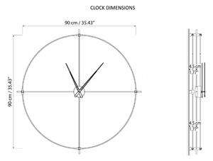 Mclocks Designové nástěnné hodiny TM911 Timeless 90cm
