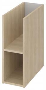 Cersanit Moduo, koupelnová skříňková souprava s umyvadlem na desku 80x45x95 cm, bílá lesklá-dub, S801-443