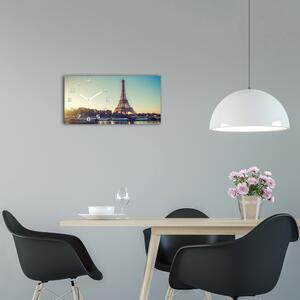 Skleněné hodiny na stěnu Eiffelova věž Paříž pl_zsp_60x30_f_94387968