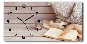 Skleněné hodiny na stěnu Relax knížka pl_zsp_60x30_f_95131819