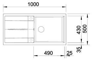 BLANCO METRA XL 6 S, BLA-515136