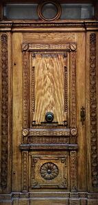 Fototapeta na dveře se středověkými tajemnými vchodovými dveřmi