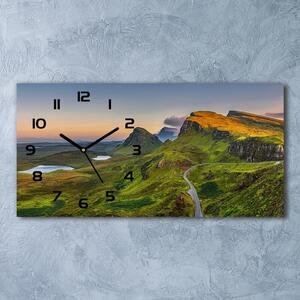 Skleněné hodiny na stěnu Pahorkatina Skotsko pl_zsp_60x30_f_97183299