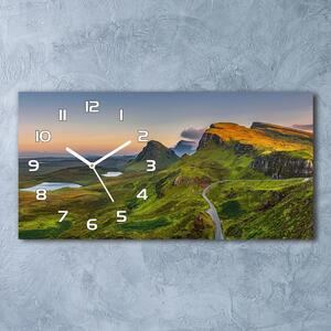 Skleněné hodiny na stěnu Pahorkatina Skotsko pl_zsp_60x30_f_97183299