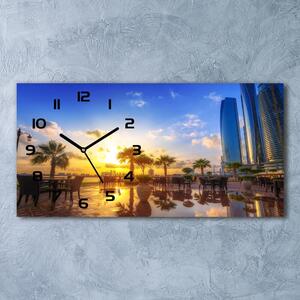 Skleněné hodiny na stěnu Abu Zabi východ pl_zsp_60x30_f_98157572