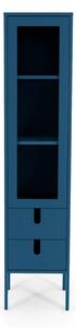 Petrolejově modrá vitrína Tenzo Uno, šířka 40 cm