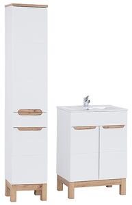 Koupelnová sestava BALI WHITE 60cm s vysokou skříňkou a umyvadlem
