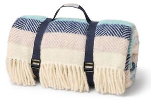 Pikniková vlněná deka Polo Seashore Stripe, 183x150 cm Tweedmill