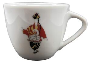 Karlovarský porcelán Šálek Picasso červený na espresso bez podšálku 160 ml