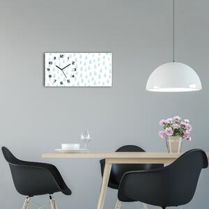 Moderní skleněné hodiny na stěnu Kapky pl_zsp_60x30_f_98840526