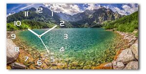 Skleněné hodiny na stěnu Jezero v horách pl_zsp_60x30_f_99700866