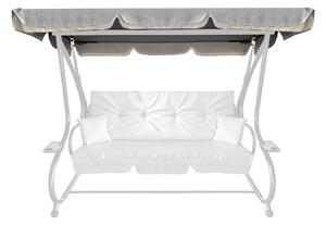 Aga Střecha na zahradní houpačku GRANDLUX Light Grey 212x117cm