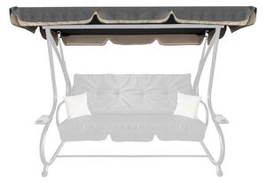 Aga Střecha na zahradní houpačku GRANDLUX Grey 212x114cm