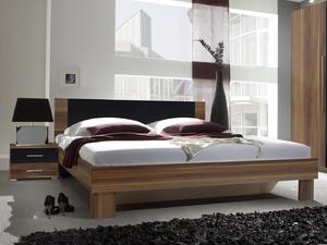 Manželská postel 180 cm Verwood Typ 52 (ořech + černá) (s noč. stolky). Vlastní profesionální přeprava až k Vám domů 602015