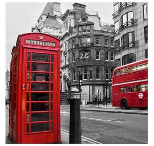 Obraz na plátně Telefonní budka v Londýně UK Rozměry: 30 x 20 cm