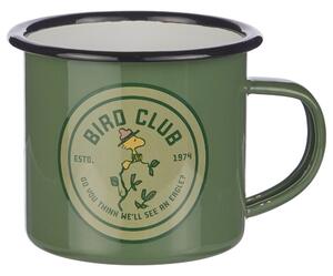 PEANUTS Hrnek smaltovaný "Bird Club" 380 ml - zelená