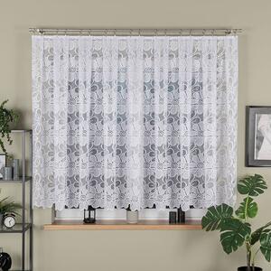 Dekorační krátká vzorovaná záclona na žabky PATRYCJA LINE 150 bílá 400x150 cm MyBestHome