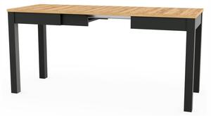 SZYNAKA Trendline Jídelní stůl rozkládací - ORION 3, 100/130/160x60, dub craft/černá