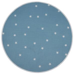 Vopi koberce Kusový dětský koberec Hvězdičky modré kruh - 57x57 (průměr) kruh cm