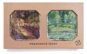 Monetova zahrada v Giverny, Lekníny a japonský most - mramorový tácek