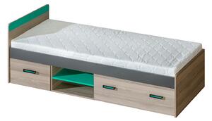 Jednolůžková postel 80 cm Ulmo U7 (s roštem a úl. prostorem). Vlastní profesionální přeprava až k Vám domů 605225