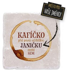 Kafíčko pro paní učitelku - mramorový tácek