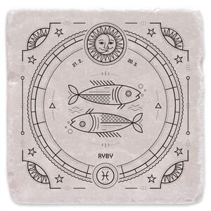 Ryby - znamení zvěrokruhu - mramorový tácek