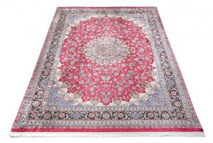 Makro Abra Kusový koberec pratelný VICTORIA 42360 Klasický pogumovaný šedý červený Rozměr: 200x300 cm
