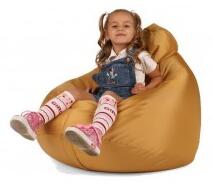 Dětský sedací vak (pytel) Amaki KID žlutý polyester