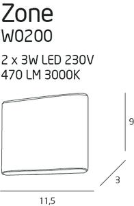 Nástěnné svítidlo Maxlight ZONE I, W0200