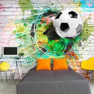 Fototapeta fotbalový míč - Colourful Sport - 100x70