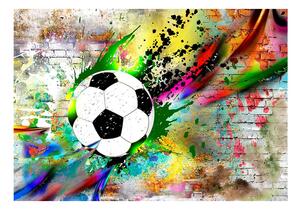 Fototapeta fotbalový míč v Urban stylu - Urban Gameplay - 100x70